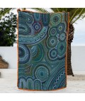 Indigenous Art Throw Rug | The Sun and The Seven Sisters | Natalie Jade